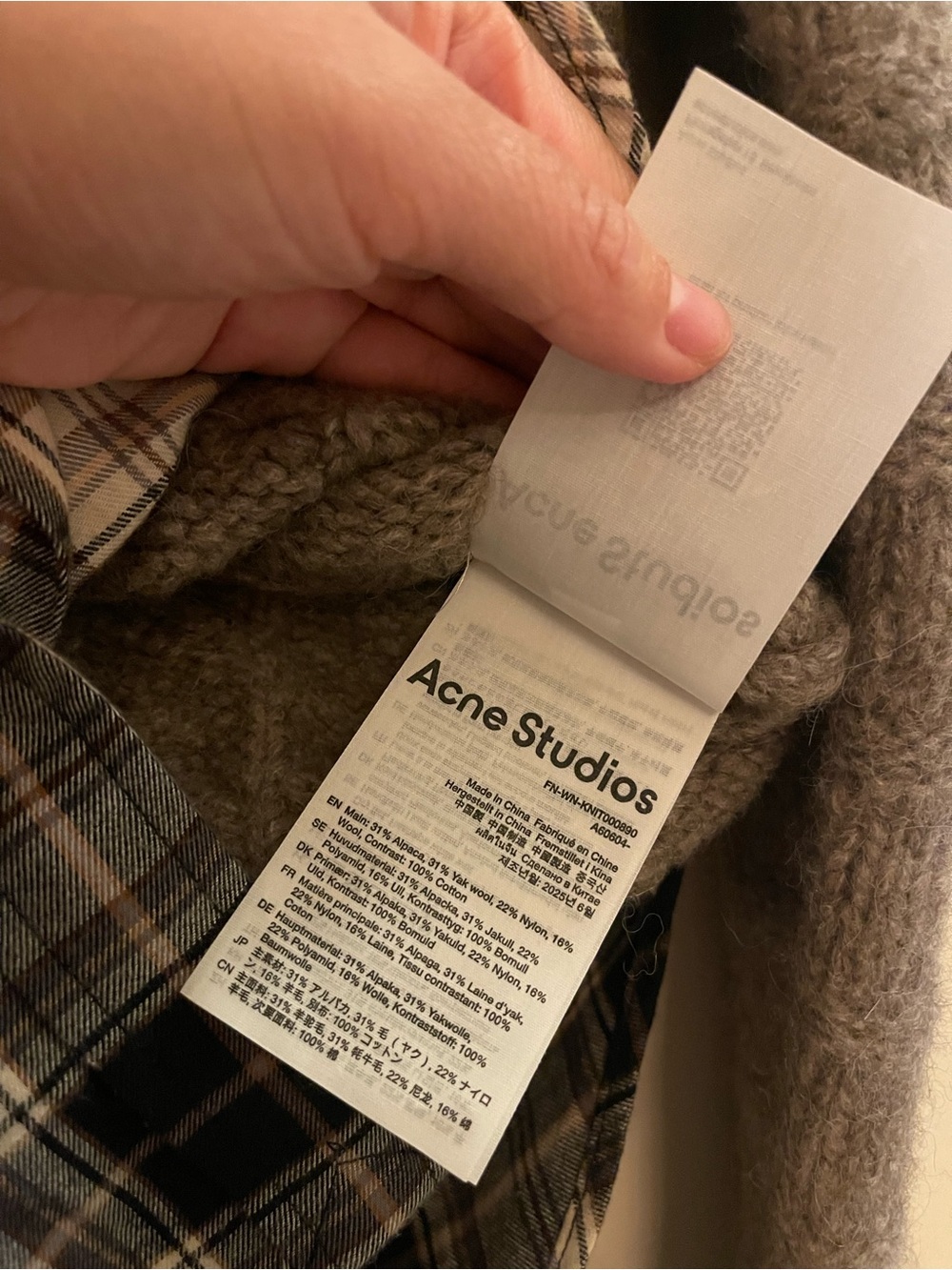 Acne Studios Fitted Layered Cardigan - Picture 6 of 9